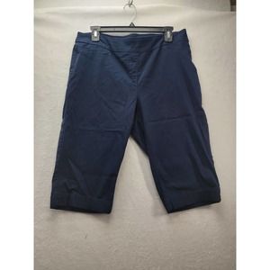Slim-Sation Navy Blue pull on capri, Size 14